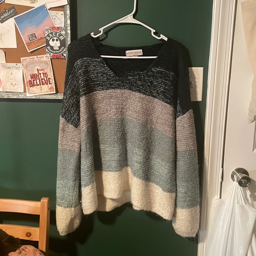 Striped Knox Rose Sweater